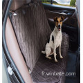 Couvercle de siège d'auto doux en velours en velours cristallin pour chien